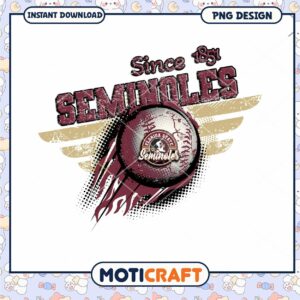 Florida State Seminoles Baseball Design Instant Download PNG