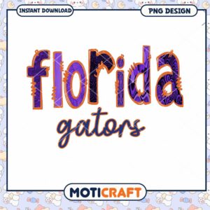 Florida Gators PNG Design Instant Download Art Print