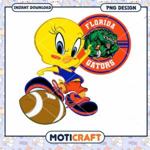 Florida Gators Cartoon Football PNG Design Download Image