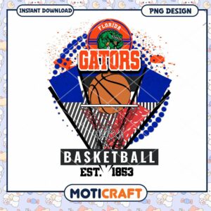 Florida Gators Basketball PNG Design Instant Download