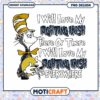 Fighting Irish Cat in Hat PNG Design Instant Download