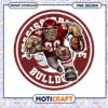 Fierce Bulldog Football Player PNG Instant Download Design