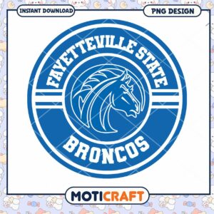 Fayetteville State Broncos Logo PNG Instant Download Design