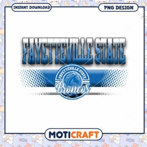 Fayetteville State Broncos PNG Instant Download Design