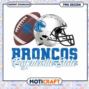 Fayetteville State Broncos Football PNG Design Download