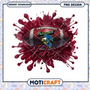 Falcons Football PNG Design Instant Download Graphic