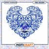 Elegant Blue Heart Design PNG for Instant Download