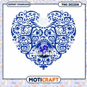 Elegant Blue Heart Design PNG for Instant Download