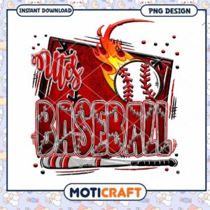 Dynamic Baseball Design PNG for Instant Download Art