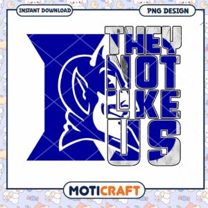 Duke University They Not Like Us PNG Design Download