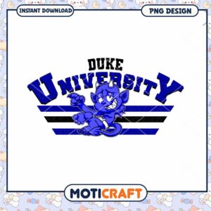 Duke University PNG Design Cute Blue Devil Graphic Art