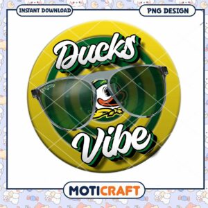 Ducks Vibe Retro Sunglasses PNG Instant Download Design