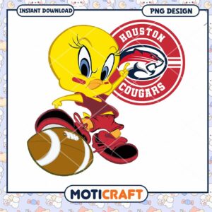 Cute Tweety Bird Houston Cougars PNG Instant Download