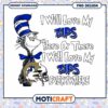 Cute Cat in Hat Zips Love PNG Instant Download Design