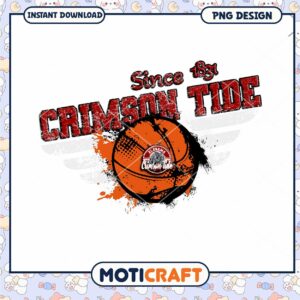 Crimson Tide Basketball Design Since 1891 PNG Download