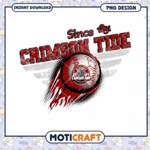Crimson Tide Baseball Design Since 1831 PNG Download