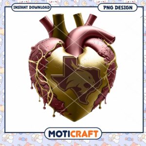 Creative Heart Design PNG Instant Download for Crafts