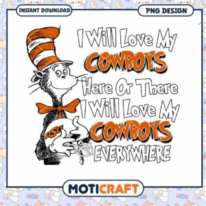 Cowboys Love Design for Instant Download PNG Art