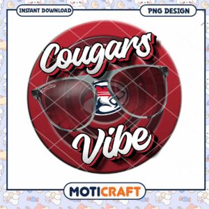 Cougars Vibe PNG Design for Instant Download Graphics