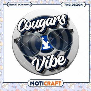Cougars Vibe PNG Design Instant Download for Fans