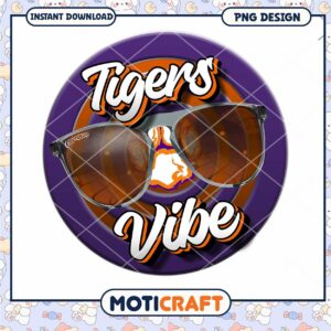 Cool Tigers Vibe Sunglasses PNG Design for Download