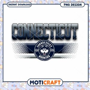 Connecticut Huskies PNG Design Instant Download Art
