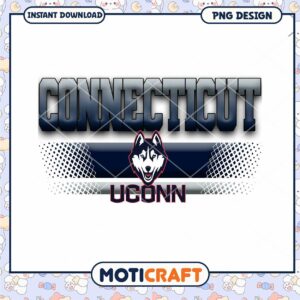 Connecticut UConn Huskies PNG Design Instant Download