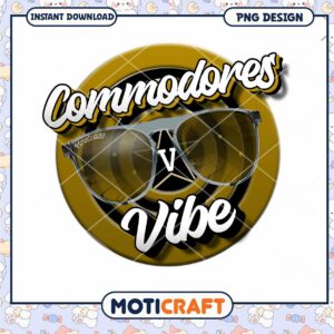 Commodores Vibe Sunglasses PNG Digital Download Design