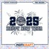 Connecticut Huskies 2025 Happy New Year PNG Design