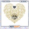 Colorado Buffaloes Heart Design PNG Art Downloadable File