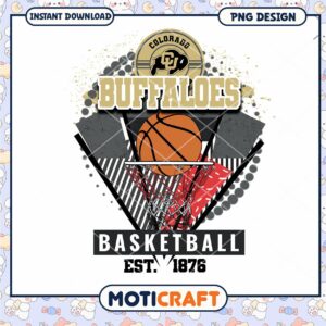 Colorado Buffaloes Basketball PNG Design Instant Download