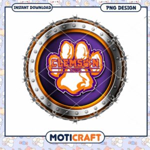 Clemson Tigers PNG Design Instant Download for Fans