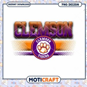 Clemson Tigers PNG Design Instant Download Graphics Pack