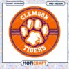 Clemson Tigers Paw PNG Design