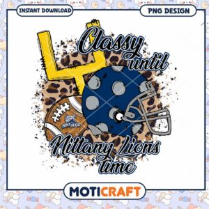 Classy Until Nittany Lions Time PNG Design Download