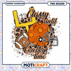 Classy Football PNG Design for Cowboys Fans Download