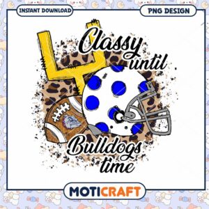 Classy Bulldogs PNG Design for Football Lovers