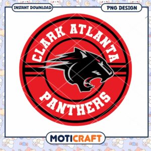 Clark Atlanta Panthers Logo PNG Instant Download Design