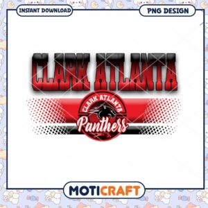 Clark Atlanta Panthers PNG Design Instant Download Art