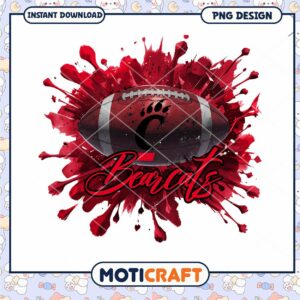 Cincinnati Bearcats Football Art PNG Instant Download