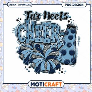 Cheerleading PNG Design for Tumblers and Crafts