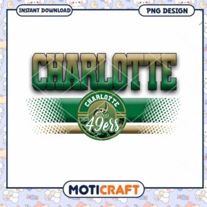 Charlotte 49ers Team Spirit PNG Design Instant Download