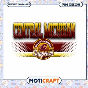 Central Michigan Chippewas PNG Design Instant Download