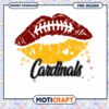 Cardinals Football Lips PNG Instant Download Design 2 Cardinals Football Lips PNG Instant Download Design