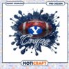 BYU Cougars Football Splash Art PNG Instant Download Design
