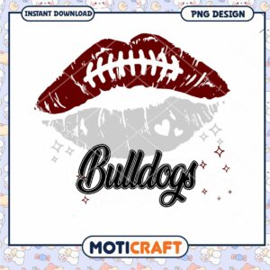 Bulldogs Kiss Cut PNG Design for Instant Download