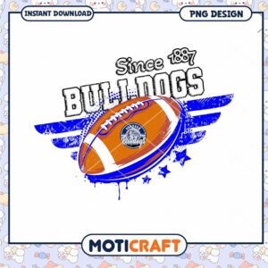 Bulldogs Football Since 1887 PNG Design Downloadable Art