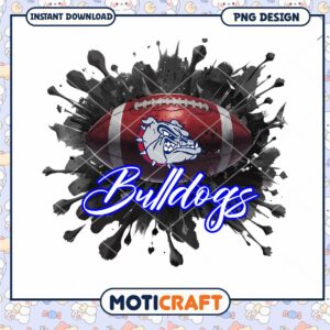 Bulldogs Football PNG Graphic for Instant Download