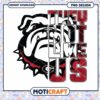 Bulldog Themed They Not Like Us PNG Design Download