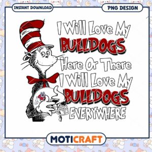 Bulldog Love PNG Design for Dog Lovers Instant Download